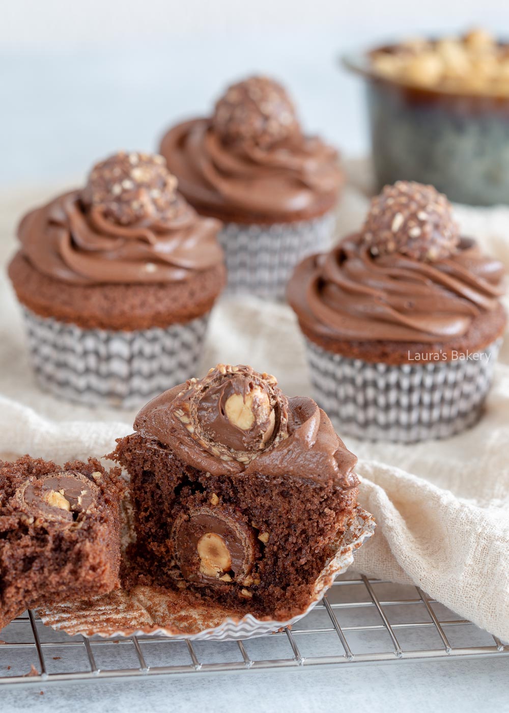 Ferrero rocher cupcakes-3