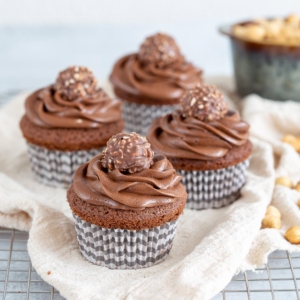 Ferrero rocher cupcakes