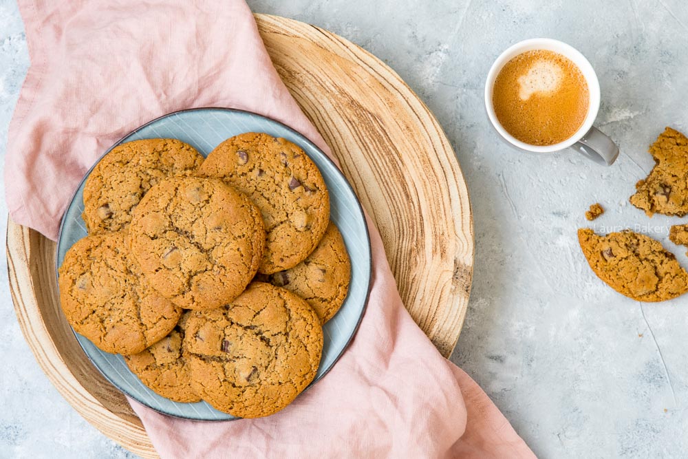 Chocolate chip coffee cookies -3