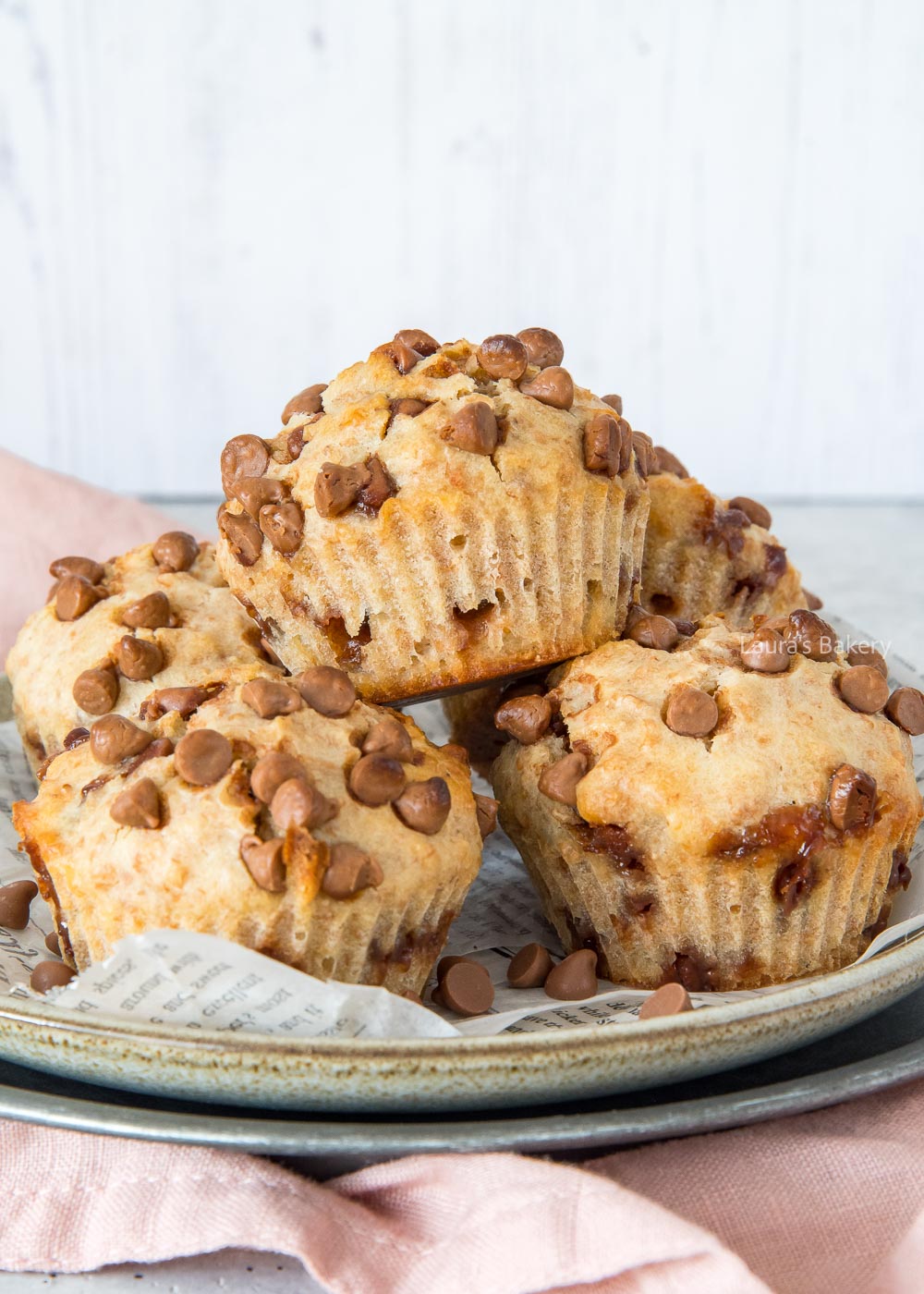 Whole wheat chocolate chip muffins-1