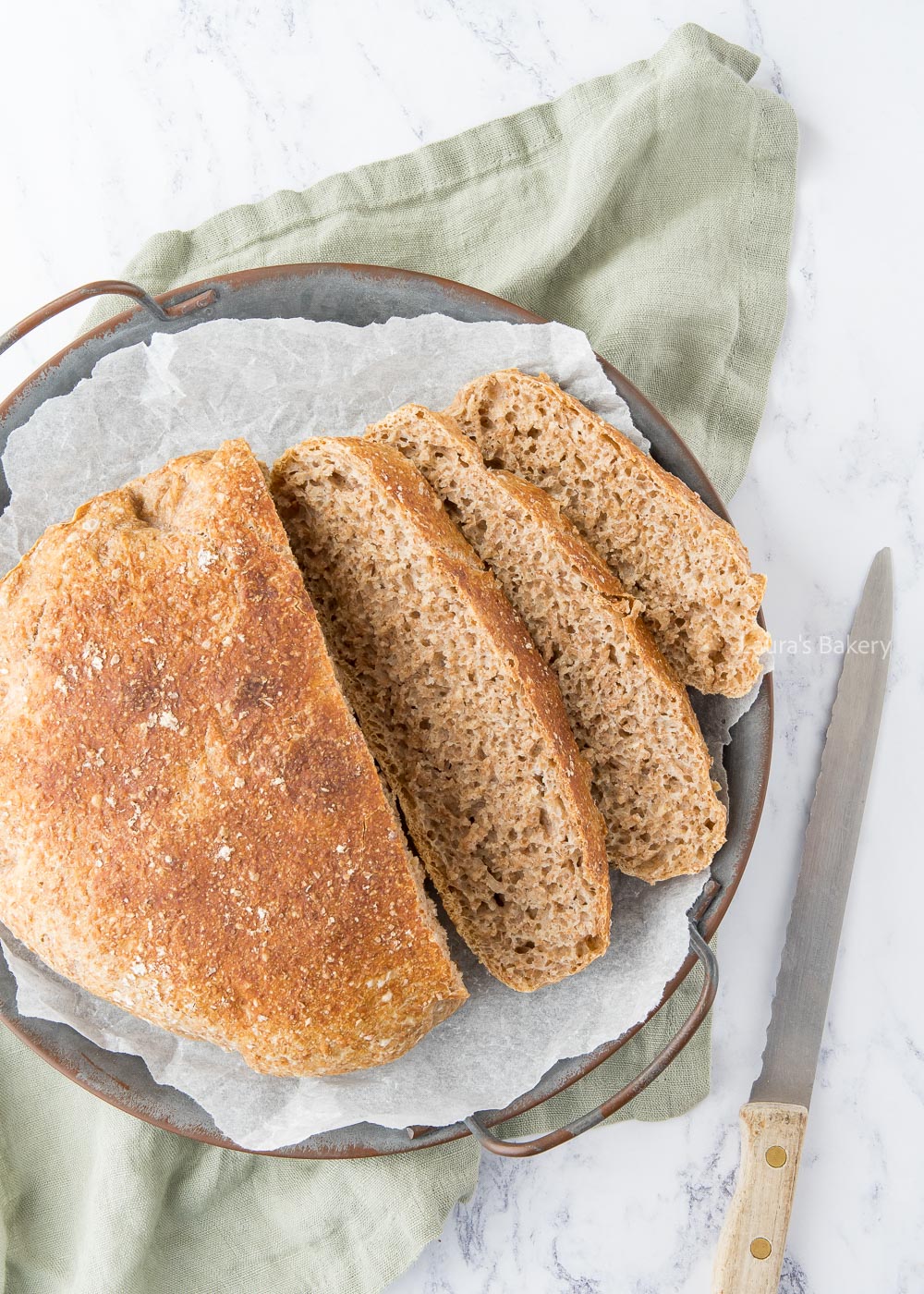 No knead whole wheat bread (easy recipe)